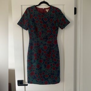 J. Crew sheath dress floral